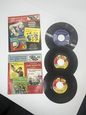 Mixed lot of 45 RPM vinyl records for crafts, decoration, artwork, junk journal