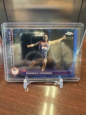 🇺🇸2024 Topps Chrome Olympics Blue Refractor /150 Roderick Townsend TEAM USA