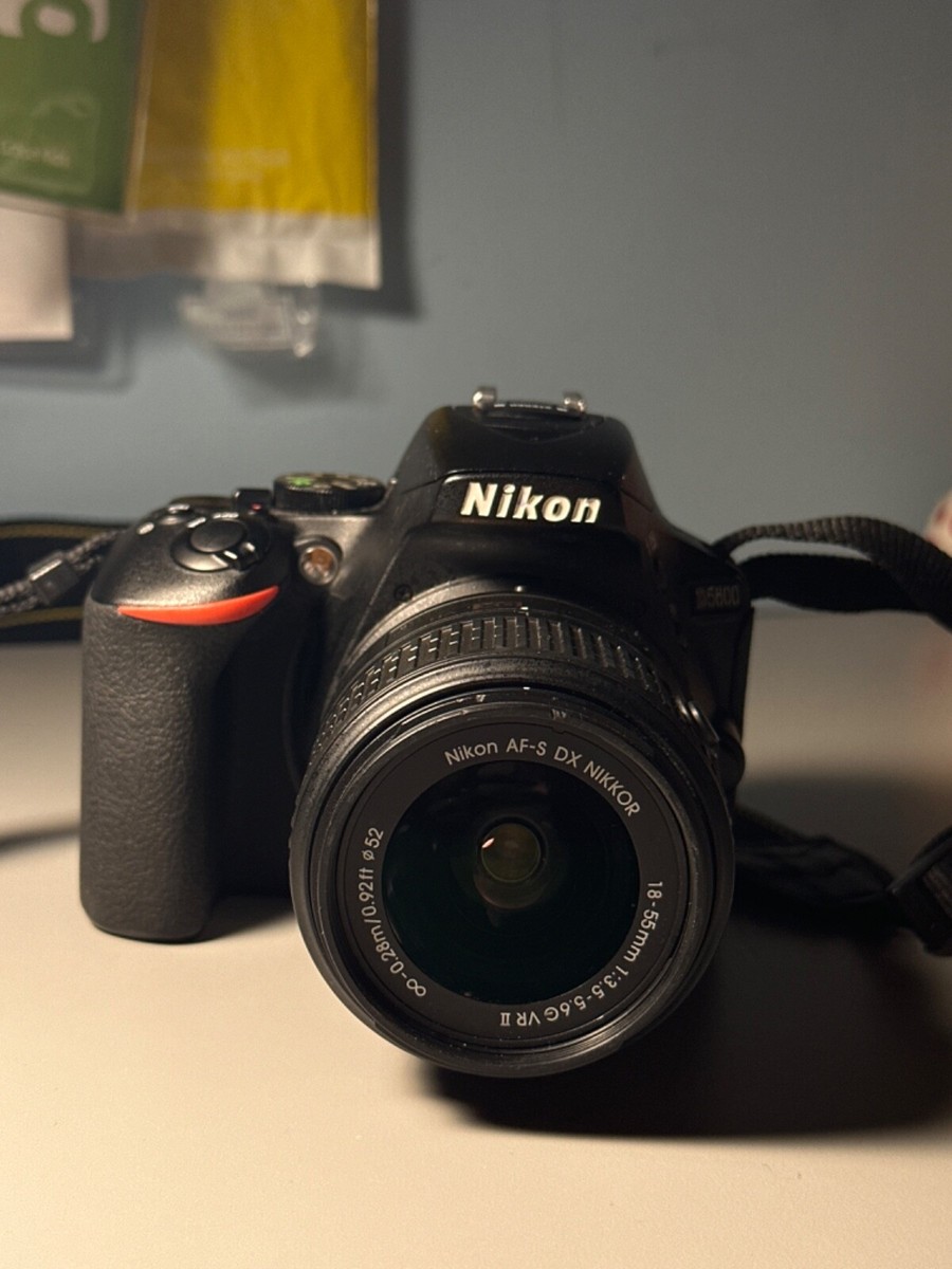 Nikon D5600 DSLR Camera with 18-55mm VR Lens Kit - Black (1576) +