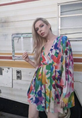 H&M The Garden Collection Kimono Sleeve Dress 32 0/2 Rare Floral