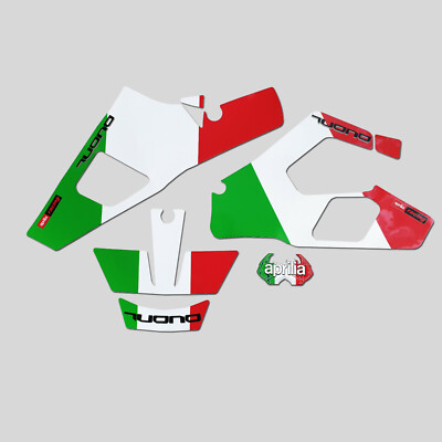 Tuono Graphics Aprilia Tuono V2 1000 2008- gen 2 Flat Italian flag belly graphics ...