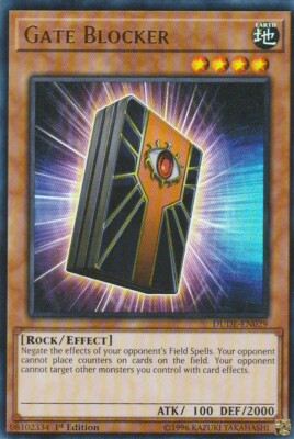 gate blocker yugioh card Yu-gi-oh! DUDE-FR029 1st Holder Rock/Effect Barricadeborg Blocker - Rising Rampage