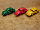 3 toys praline Volkswagen ladybug police firefighter Adac VW 1/87