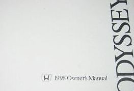 1998 HONDA ODYSSEY VAN Owners Operators Owner Manual Brand New 1998 eBay