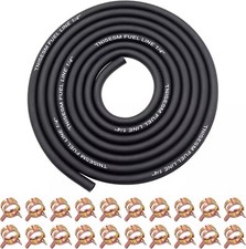 1/4 Inch ID Fuel Line Hose 10Ft 20 Hose Clamps for Small Gas Engines-Free Ship