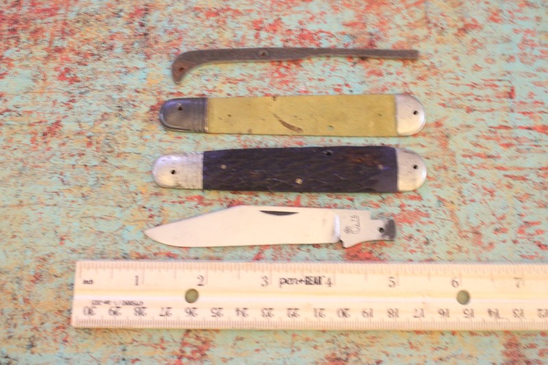 1976 Queen Cutlery Company USA Bone 1 Blade English Jack Knife PARTS KIT