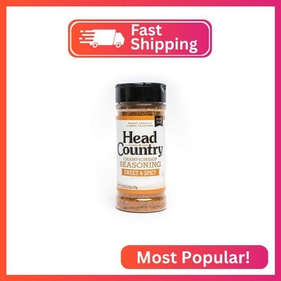 Head Country Bar-B-Q Championship Seasoning, Sweet & Spicy | Gluten Free, MSG Fr