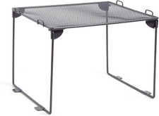 Mesh Locker Organizer Shelf11" x 10" x 8"Dusty Black, Back to School Essentials