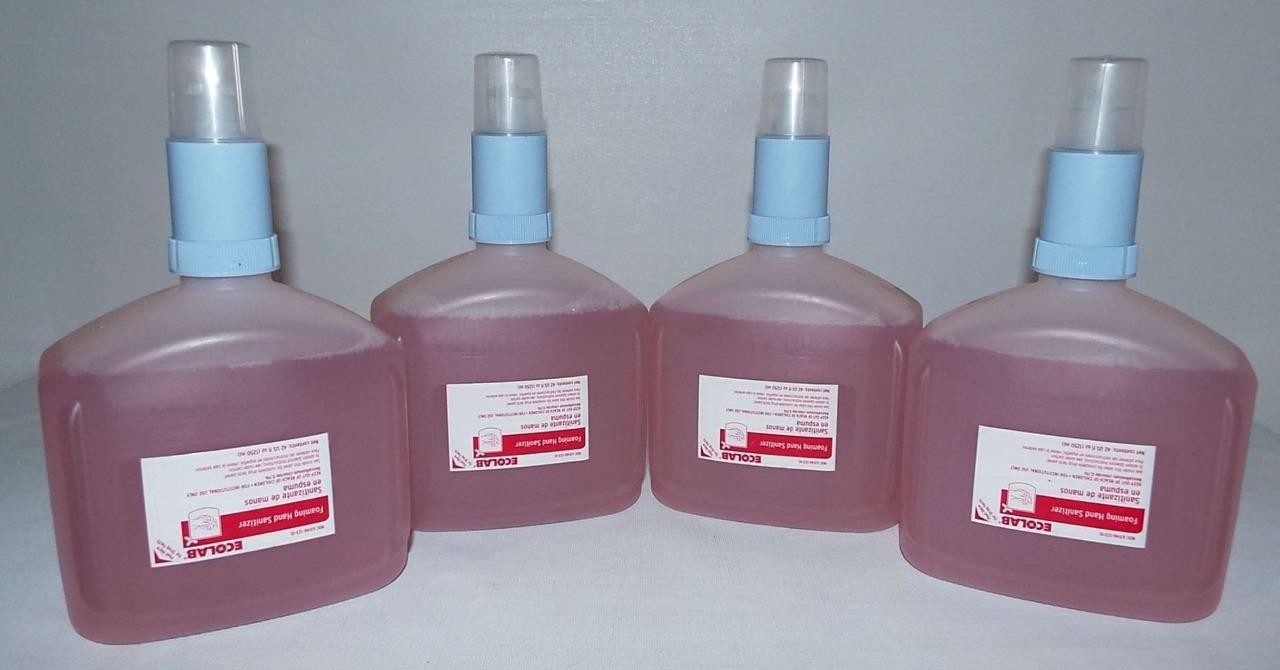 4 NEW Ecolab Nexa Hand Sanitizer Foam 1250 mL 42oz Refills 63146 Large Size