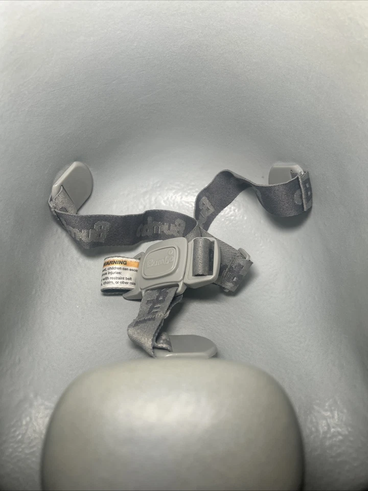 Asiento de piso para bebé Bumbo silla para sentarse con arnés de seguridad ajustable, color topo Foto 2 de 4