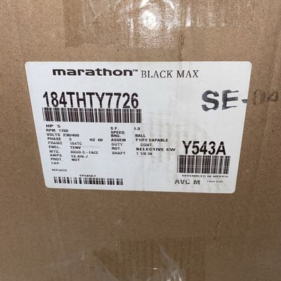 #ad #ad MARATHON BLACK MAX Y543A 5 HP VARIABLE SPEED MOTOR 3 PH 230 460 $1199.99