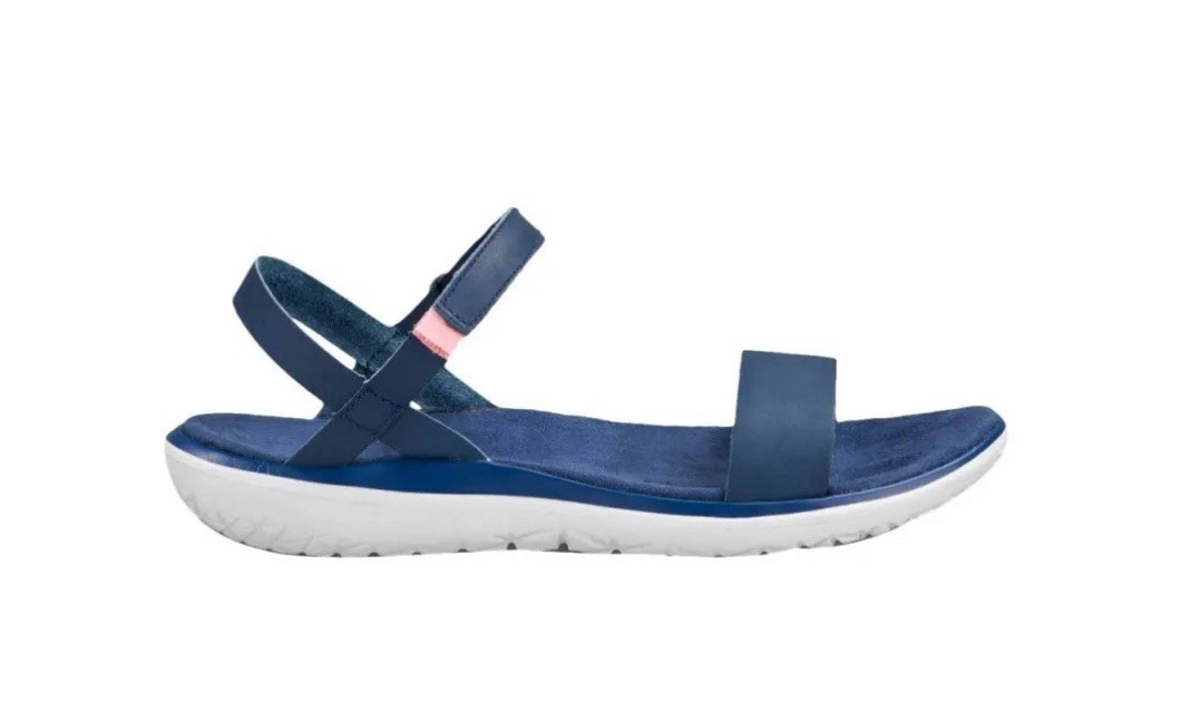 TEVA Navy Blue Women's Sandals leather/Velvet light size