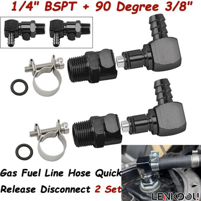 #ad Gas Fuel Line Pump Metal Hose Quick Release Disconnect Coupling Set For Triumph $54.84