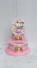 2 Tier Princess Diaper Cake Baby Shower Girl