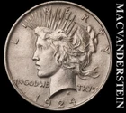 1924 Silver Peace Dollar - VAM 5a R-6 Dbl Die Break on Wing - High Grade  #L6442