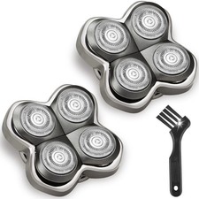 2 Pack Pro 4 Replacement Blades Compatible with Skull Pitbulls Shaver Head G...