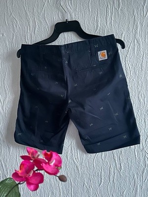 Carhartt WIP Johnson Bermuda Shorts Gr. 28 Navy White ''Aldux'' Star Print  