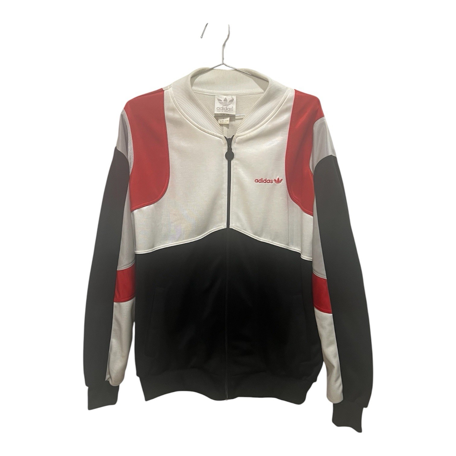 Vintage 80s adidas Track Jacket Color Block Large Mad… - Gem