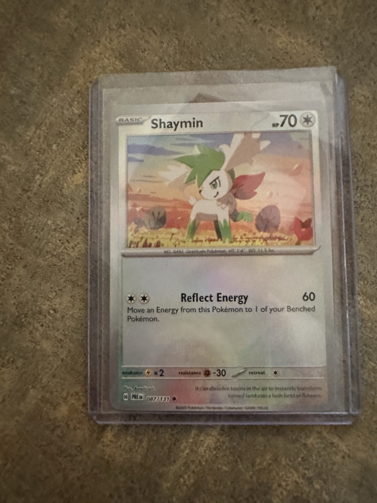 Shaymin (Poke Ball Pattern) - 087/131 - Prismatic Evolutions - Pokemon TCG - LP