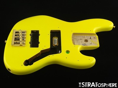 Fender MonoNeon Active Jazz J Bass V 5 String BODY & HARDWARE Neon Yellow