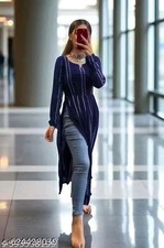 Readymad Georgette Embroidered Kurta/kurti For Women's Party Festive Outfit Gift