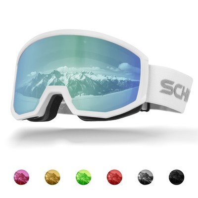 Schnorr Ski Goggles Luchs | Full REVO Lens, Anti-Fog, UV400 Protection, 45 mm St