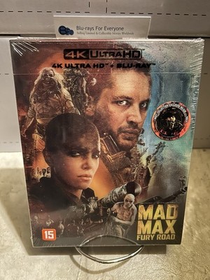 NEW Mad Max Fury Road 4K Lenticular SteelBook UHD Blu-ray Weet Collection [2015]