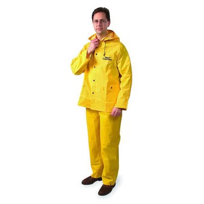 Condor 6Al66 3-Piece Rainsuit With Detachable Hood, Pvc, 13.8 Mil Thick,