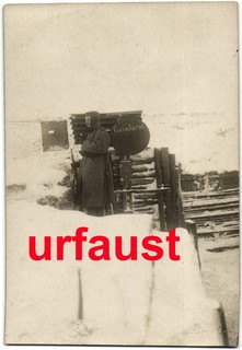 German WWI Gas Alert Bell Loop Hole Trench Sentry Photo