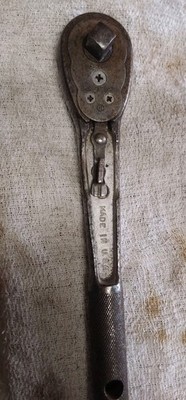 Vintage Craftsman 1/2'' Ratchet Circle H PAT PENDING working