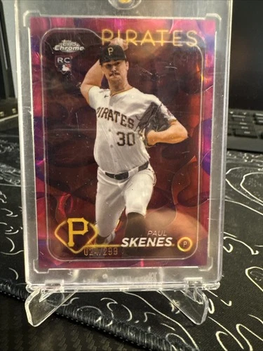 2024 Topps Chrome Paul Skenes #USC88 Magenta & Purple Lava Lamp Refractor /299