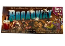 Broadway 8 CD Set 154 Original Recordings 8 Great Musicals NEW Sealed