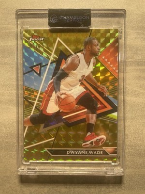 DWYANE WADE JN 2023-24 Topps Finest Geometric Gold 3 /20 #135 JERSEY NUMBER