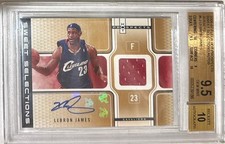 2006-07 Lebron James Fleer Hot Prospects Auto Card... BGS 9.5 Gem Mint w/10 auto