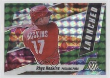 2021 Panini Mosaic Launched Green Mosaic Prizm Rhys Hoskins #L5 uk2