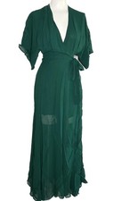 Reformation Women's Winslow Maxi Dress Emerald Green Size Medium $328