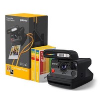 Polaroid Flip Instant Camera Black with Film for Instant Photos