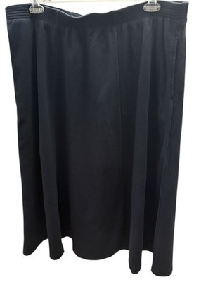 Vintage Bechamel II Black Cotton Skirt Women s Plus 2X Made in Hong Kong