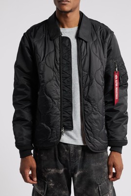 Alpha Industries Men s Black Bomber Jacket, Size S