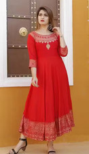 Red kurtis for women