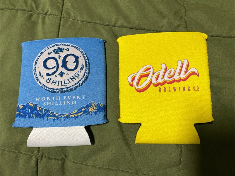 Two Odell Brewing Company Koozies - 90 Shilling - Colorado