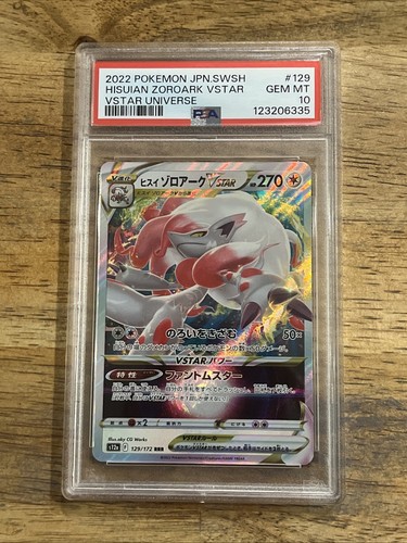 GRADED PSA 10 2022 Pokemon JPN.SWSH Hisuian Zoroark VStar VStar Universe #129