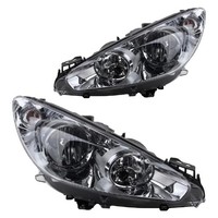 Halogen Scheinwerfer Set FüR Peugeot 308 I 4A_ 4C_ 1.6 16V 1.4 4E_ 4H_ 2.0