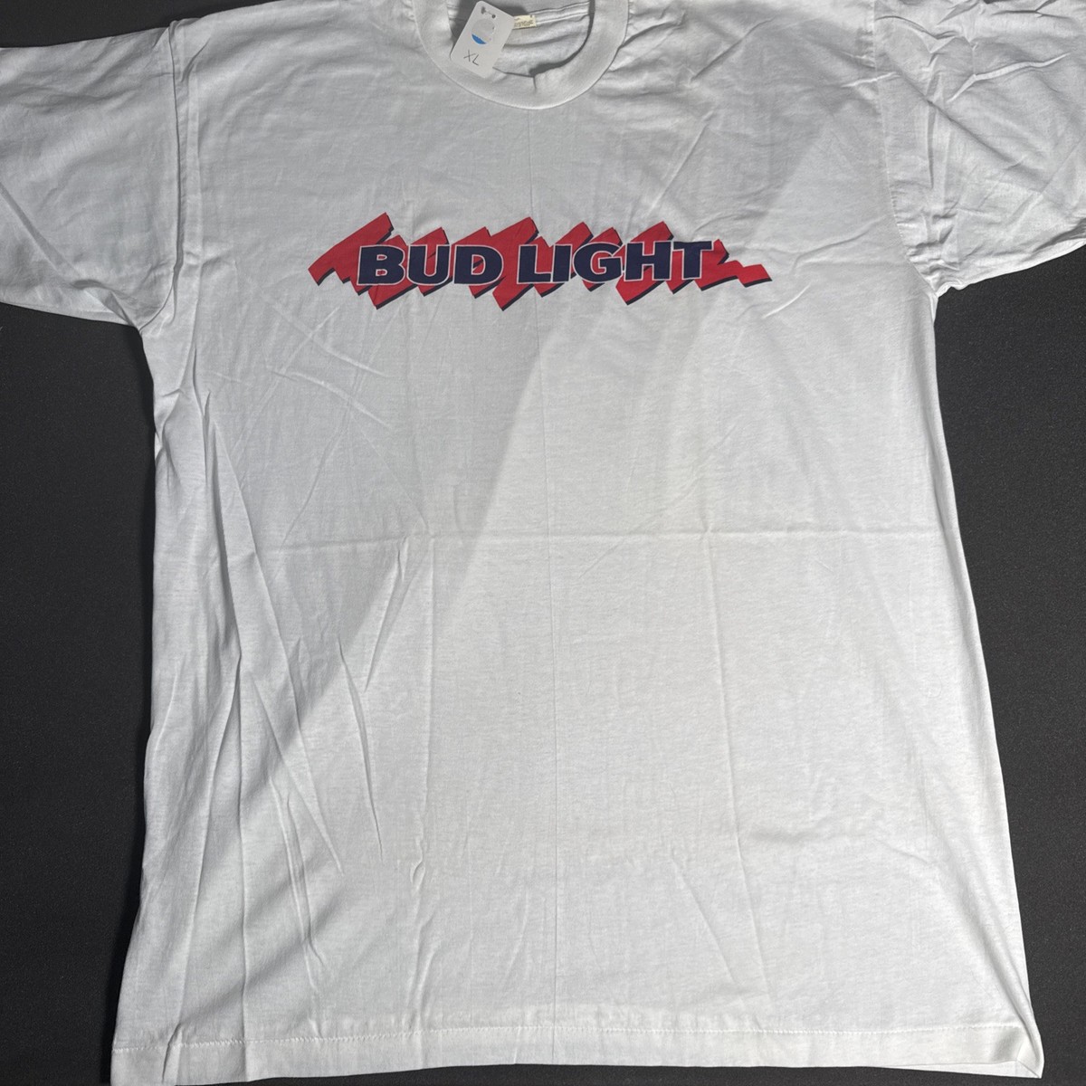 Screen Stars Bud Light Budweiser Tee T Shirt 80s XL Single Stitch 