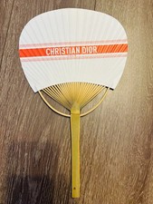 Christian Dior Fan UCHIWA Wooden Japan Exclusive Novelty Good condition JP