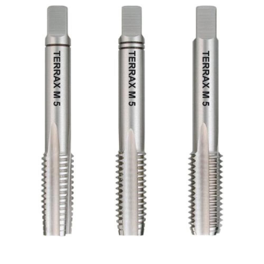 Terrax By Ruko Set Maschi a Mano HSS DIN 352 M5x0,8mm - Professionale