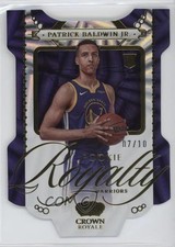 2022-23 Panini Crown Royale Rookie Royalty Gold 7/10 Patrick Baldwin Jr #28 9bv