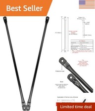 Black Metal 31.5" Swing Replacement Rods - Weatherproof Easy Install 2PK