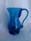 Colonial Williamsburg Blenko Blue Glass Creamer Pitcher