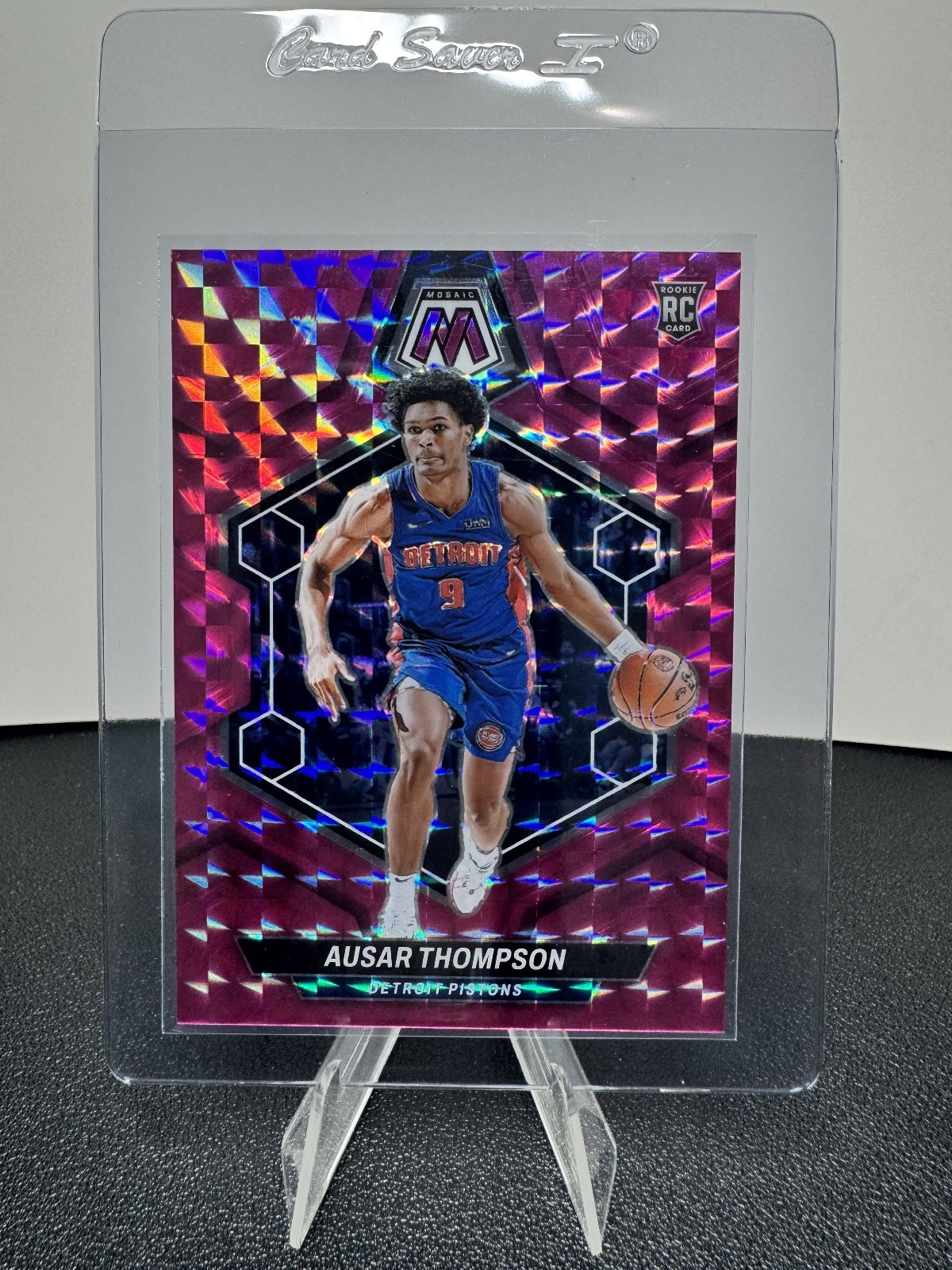 2023-24 Panini Mosaic Ausar Thompson #226 Pink Mosaic Prizm RC /149